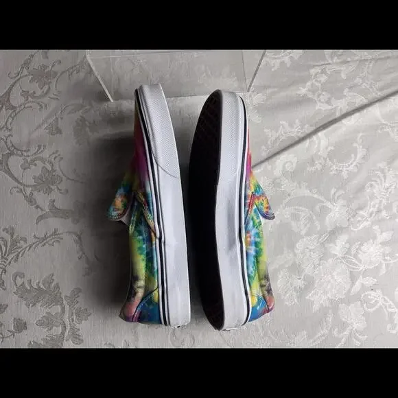Vans Unisex Adult Shoes Womens Size 8.5 Mens Size 7 Tie Dye Slip On Sneaker - Picture 7 of 9